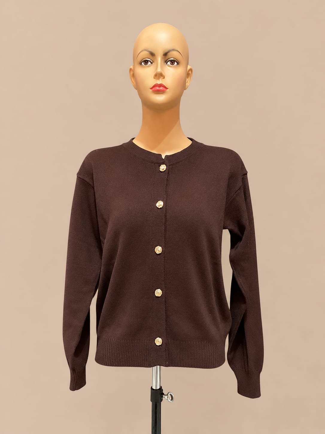 RAJUT POLOS - MAHOGANY
